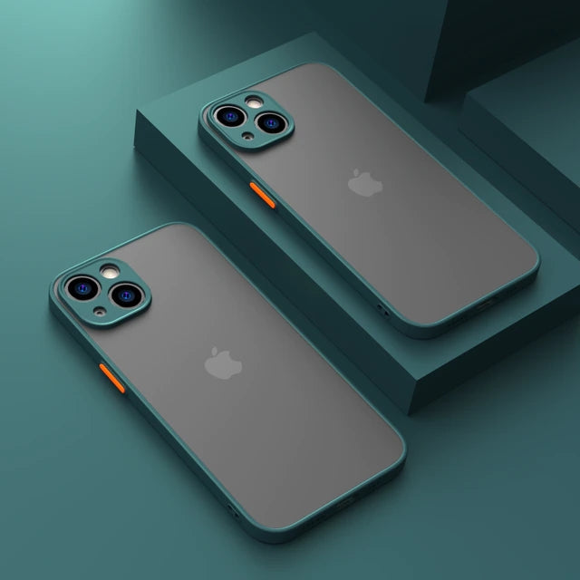 Shockproof Armor Matte Case For iPhones