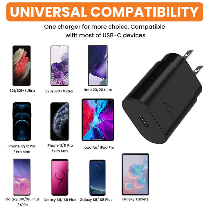 25w Type USB-C Wall Charger For Samsung