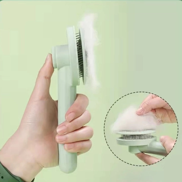 One-key Pet Hair Removal Brush